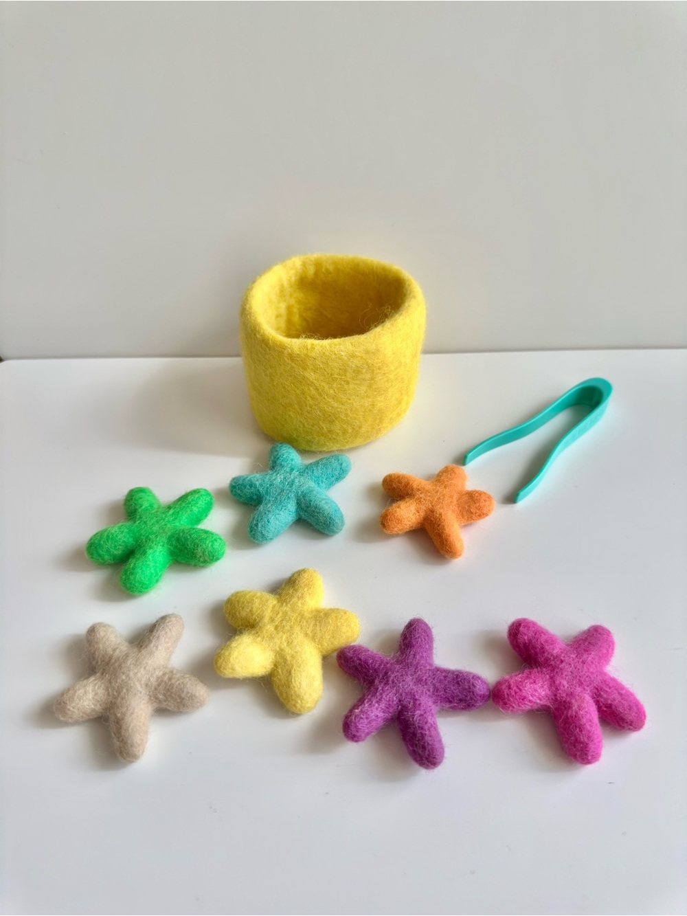 Lovevery Transfer Tweezers and Felt Stars